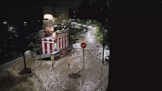 Inundaciones y riadas en Arganda del Rey [upl. by Htir]