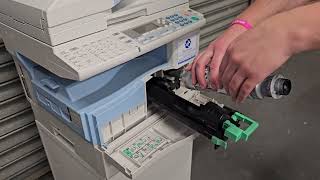 Replacing Toner Ricoh MP 161 171 And MP 201 [upl. by Retloc]