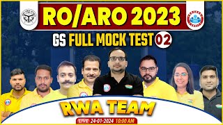 UPPSC RO ARO 2023  RO ARO GS Full Mock Test Analysis 02 GS Mock Paper Solution By RWA Team [upl. by Nishom]