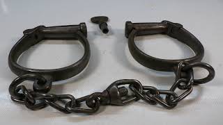 Hiatt Darby Fussschellen geschmiedet 1 langer Drehwirbel Heavy Leg Irons Esposas Handcuffs Pouta [upl. by Uttasta]