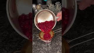 couldn’t find where to buy cranberry syrup so made my own instead fyp shorts viral trending [upl. by Orford]