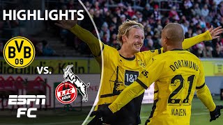 SHUTOUT VICTORY ‼️ Cologne vs Borussia  Bundesliga Highlights  ESPN FC [upl. by Pike]