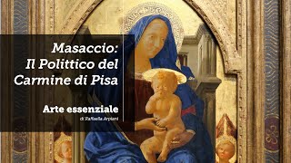 Masaccio il Polittico del Carmine di Pisa  La Maestà [upl. by Mullane214]