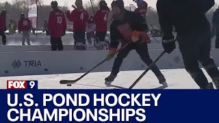 US Pond Hockey Championships in Minneapolis [upl. by Llejk]