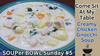 Creamy Chicken Gnocchi Soup  SOUPer Bowl Sunday 5 Hearty Delicious Feeds a Crowd  Freezes Well [upl. by Ramaj573]