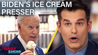 Biden Talks Ceasefire Over Ice Cream amp CPACs Panels Sound Insane  The Daily Show [upl. by Iaw250]