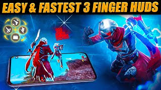 Best 3 Finger Custom Hud ⚡🔥 3 Finger Custom Hud Free Fire 3 Finger Super Movement Custom Hud [upl. by Aihn303]