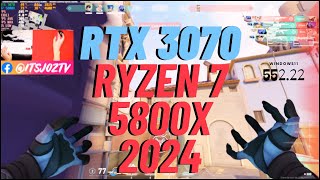 RTX 3070 amp RYZEN 7 5800X  VALORANT RANKED MATCH Benchmark [upl. by Merci103]