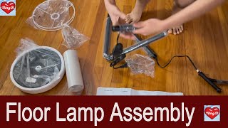 Floor Lamp Unboxing and Assembly  NingD [upl. by Cresida]