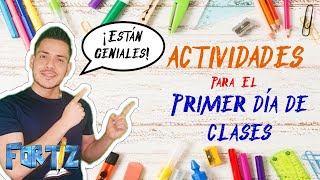 ACTIVIDADES PARA EL PRIMER DÍA DE CLASES [upl. by Krutz]