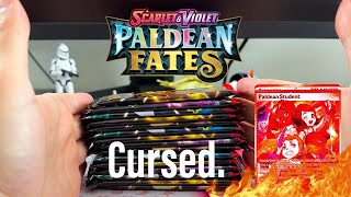 A cursed Paldean fates pack opening Pokemon tcg [upl. by Nirrol163]