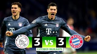 Ajax vs Bayern Munchen 33 Highlights amp Goals  Champions League 20182019 [upl. by Dolorita]