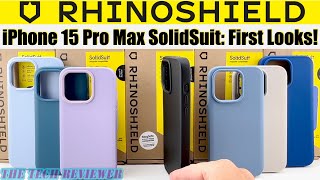 RHINOSHIELD SOLIDSUIT for iPhone 15 Pro Max 👍11ft Drop Protection  Slim amp Lightweight 👎 Slippery [upl. by Aiza]