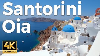 Oia Santorini Walking Tour 4k Ultra HD 60fps – With Captions [upl. by Asselim684]