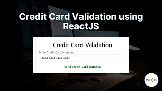 RealTime Credit Card Validation with Formatting in React  StepbyStep Tutorial [upl. by Durwin705]