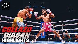 Collazo vs Diagan  Golden Boy Highlights [upl. by Boothman796]