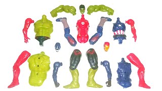 MARVELL LEGENDS SUPERHERO TOYS Hulk smash Ironman Captain america [upl. by Akenahs]