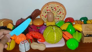 Playing Cutting Foods Vegetables amp Fruits ASMR 🍎🌶️🌽🍞🍆🦀🍓 ASMR short asmr trending [upl. by Adni]