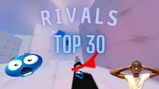 🔫 top 30 in RIVALS 🔫 Roblox Rivals Montage [upl. by Eblehs899]