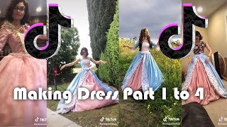 TikTok Making Dress part 1 tot 4  Crescentshay  Compilation 2021 [upl. by Htnicayh]