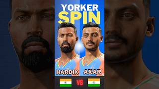 HARDIK 🆚 AXAR  YORKER ⚔️ SPIN shorts [upl. by Robenia]