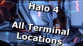 Halo 4  All Terminal Locations  Terminus Achievement Guide [upl. by Efinnej]