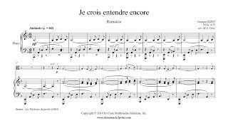 Bizet  Je crois entendre encore  Viola [upl. by Kwasi]