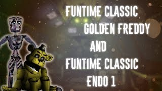 FNAF  Speed Edit Making Funtime Classic Golden Freddy and Funtime Classic Endo 1 FNaF 1 [upl. by Leodora]