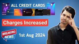 HDFC Credit Card Charges Increased  Hdfc Credit Card Charges 2024  Hdfc Bank Credit Card Charges [upl. by Buddie]