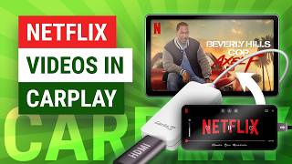 How To Watch Netflix Videos in CarPlay No Jailbreak No App  HDMI to CarPlay Adapter Update [upl. by Rebbecca]