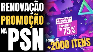 RENOVAÇÃO DA PROMOÇÃO de 2000 ITENS na Promoção de Férias na PSN  Vídeo com todas as adições [upl. by Eirahs33]