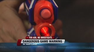 High school warns against popular Nerf wars [upl. by Karol]