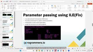 Calling Program and Parameter Passing [upl. by Ankney464]