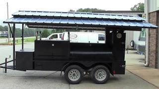 Mini T Rex Pro w Roof Competition BBQ Smoker Grill Trailers Sale Catering Food Trucks Atlanta [upl. by Powel]