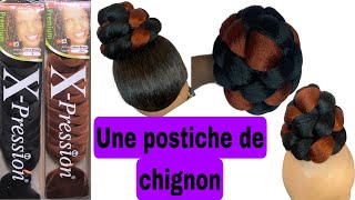 Comment faire une postiche avec Mèche Xpression How to do a hairpiece [upl. by Mcneil]