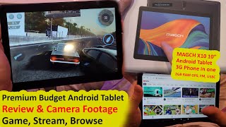 Premium Budget Android Tablet with Phone  MAGCH 10 In GPS WIFI 32GB 2GB RAM USBC [upl. by Popelka544]