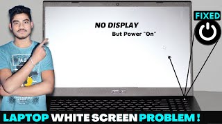 How To Fix quotLaptop White Screenquot Show White Screen Windows 10 laptop blank screen 2022 [upl. by Anelrats]