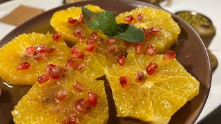 SALADE D’ORANGES À LA MAROCAINE  MOROCCAN ORANGE SALAD VIDEO 199 [upl. by Joleen175]