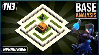 NEW BEST TH3 HYBRIDTROPHY Base 2022  Town Hall 3 TH3 Hybrid Base Design  Clash of Clans [upl. by Boice641]