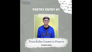 SUC Poetry Competition  Yousuf Agha [upl. by Madella]