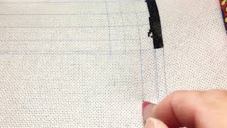 HAED cross stitch Grid line [upl. by Kariv]