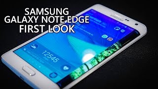 Samsung Galaxy Note Edge First Look [upl. by Jorry]