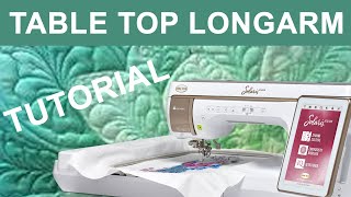 TUTORIAL Using Embroidery Machine to Finish a Quilt Top quilting [upl. by Eidoc]