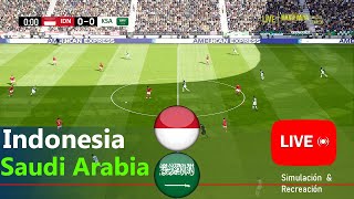 🔴LANGSUNG Indonesia vs Arab Saudi  Kualifikasi Piala Dunia 2026 Asia  Simulasi Pertandingan Penuh [upl. by Gorden]