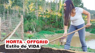 Esterco de Ovelha ADUBANDO MUITO A HORTA│ Projeto HORTA Família X [upl. by Naujyt]