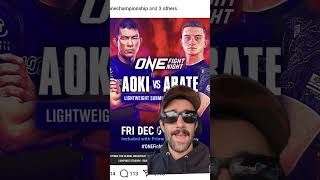 Cole Abate vs Aoki on One Championship onechampionship jiujitsu [upl. by Alfeus]