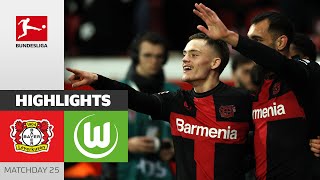 Wirtz amp Co Extend Their Streak  Bayer 04 Leverkusen  VfL Wolfsburg 20  Highlights  Bundesliga [upl. by Hock]