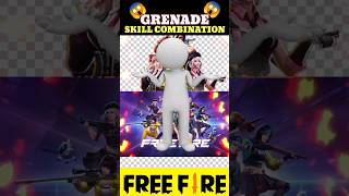 GRENADE SKILL COMBINATION 😱 GRENADE SE MARNE KI TRICK 😱 freefire trending viralshorts video yt [upl. by Aerbua]