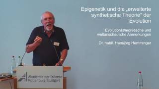 Hemminger Epigenetik und die „erweiterte synthetische Theorie“ der Evolution [upl. by Leidgam]