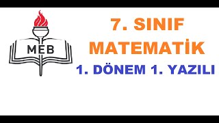 7 Sınıf Matematik 1 Dönem 1 Yazılı Hazırlık Soruları [upl. by Rizas462]